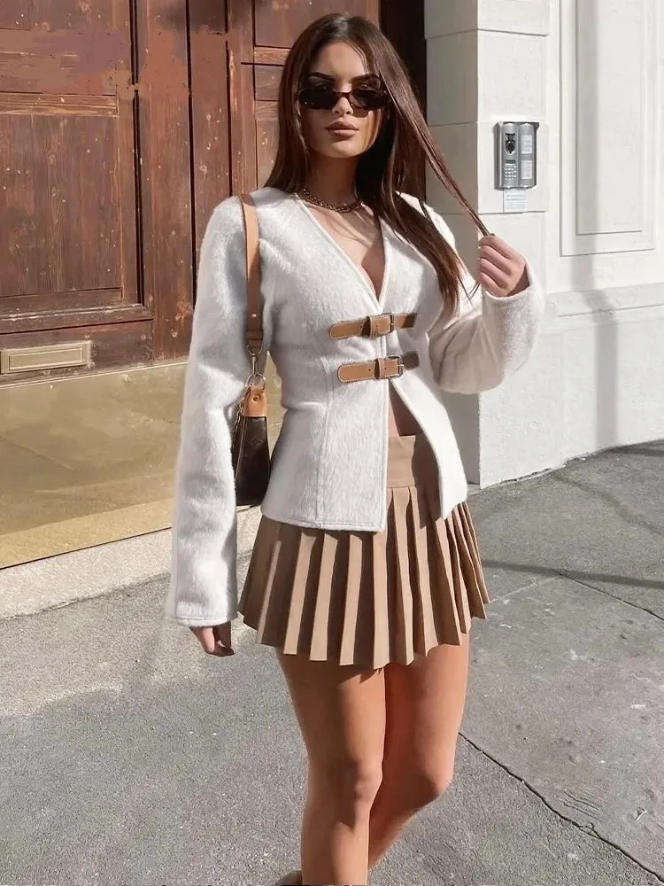 Buckle Up Babe Single Breasted Jacket