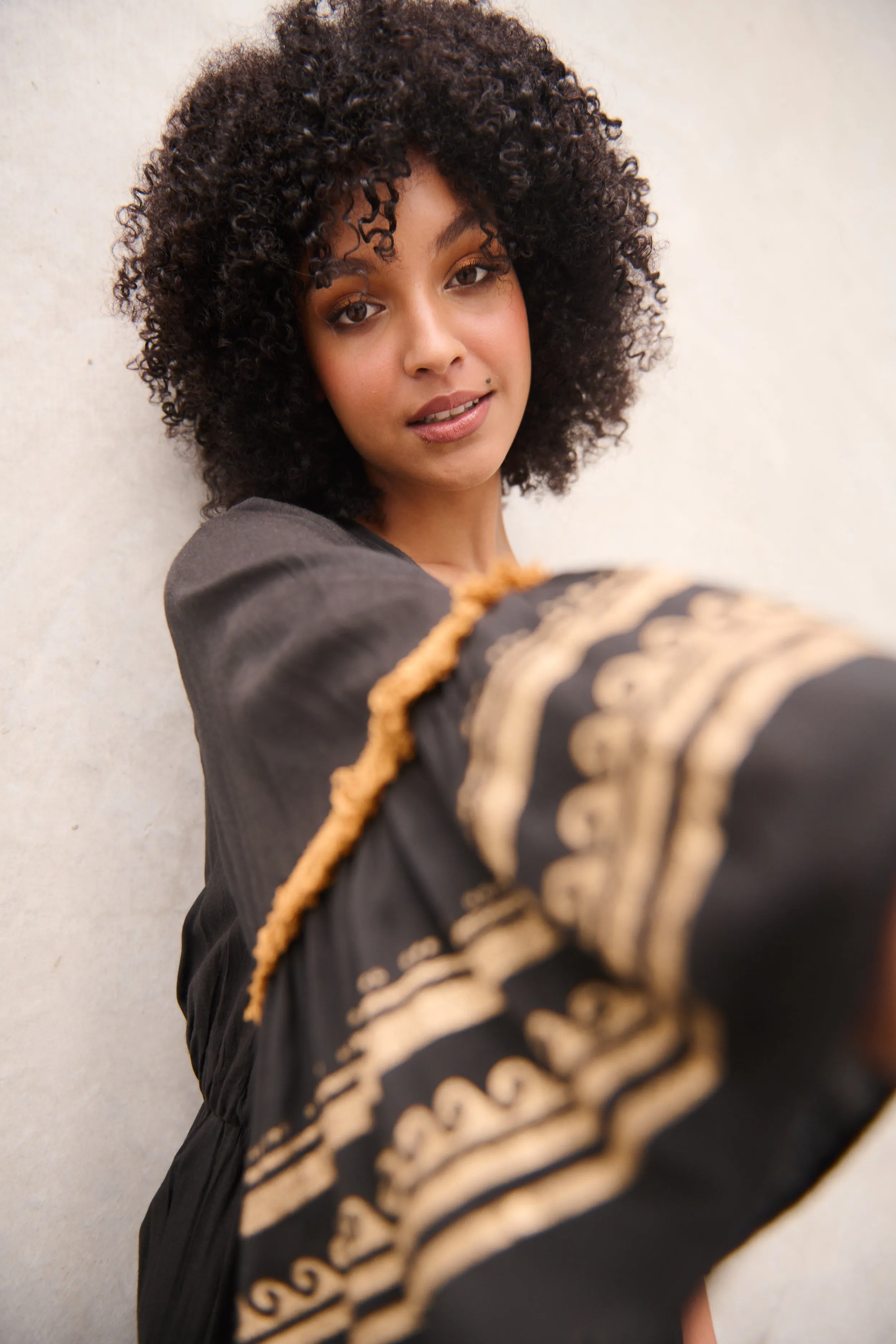 CAJU BEADED BLACK/GOLD MEDALLION DRESS was $!@( <<<SALE>>>