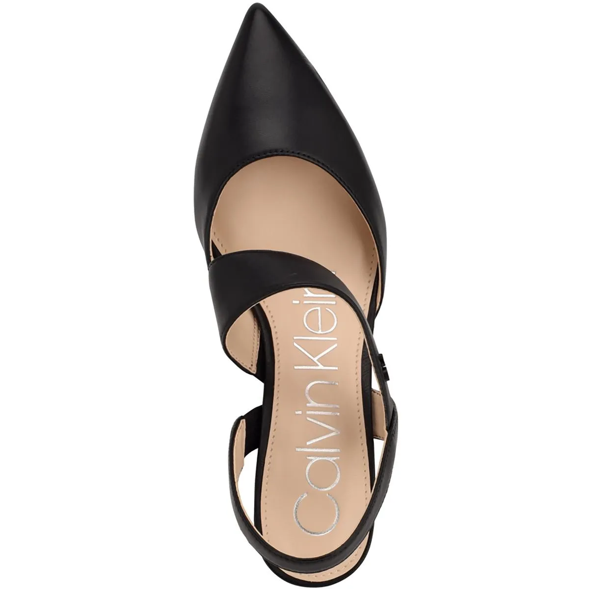 Calvin Klein Womens Larin Padded Insole Slingback Pumps