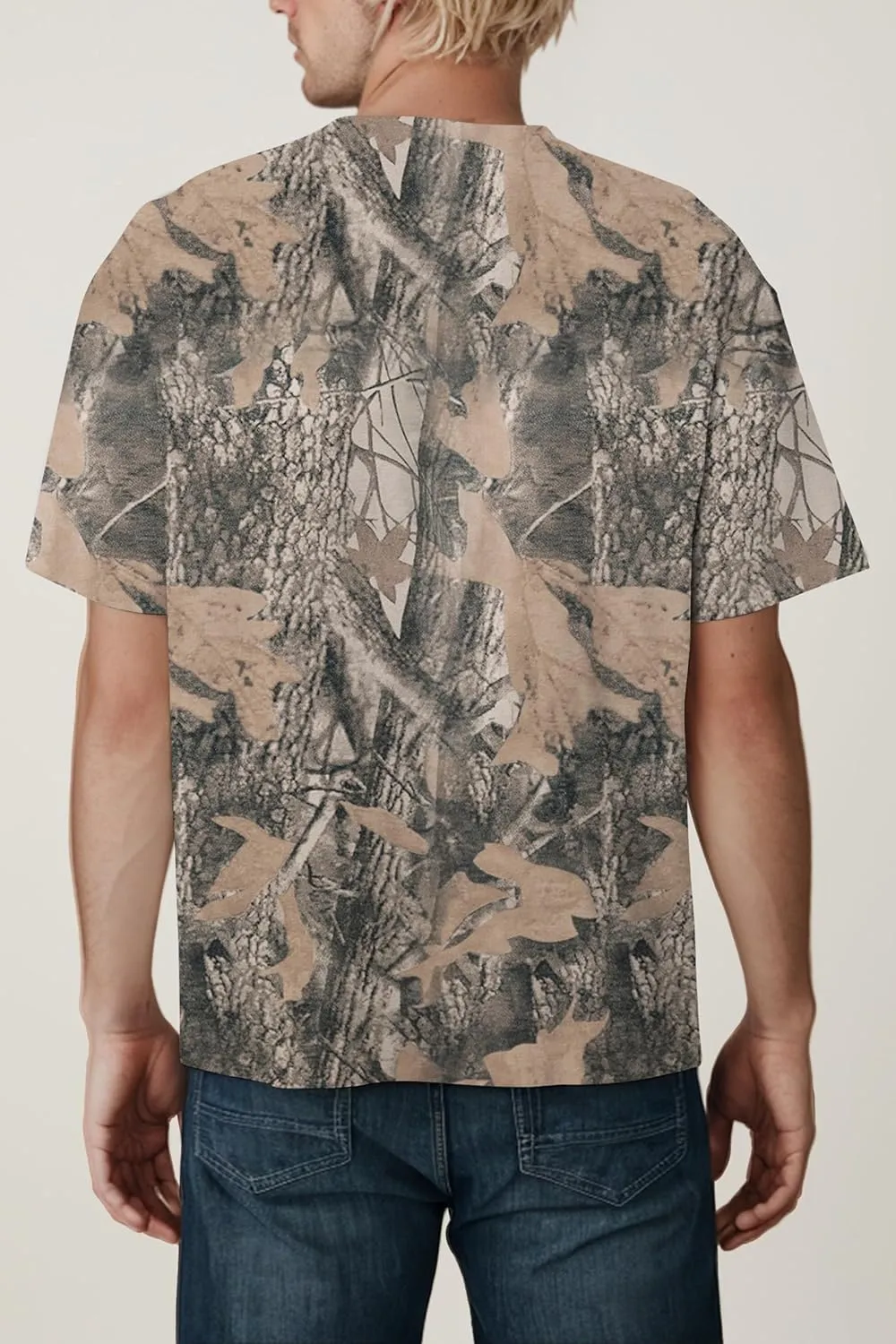Camo Shirt for Women Mens Maple Leaf Print Short Sleeve Crewneck T-Shirts Summer Oversized Tee Shirts Streetwear