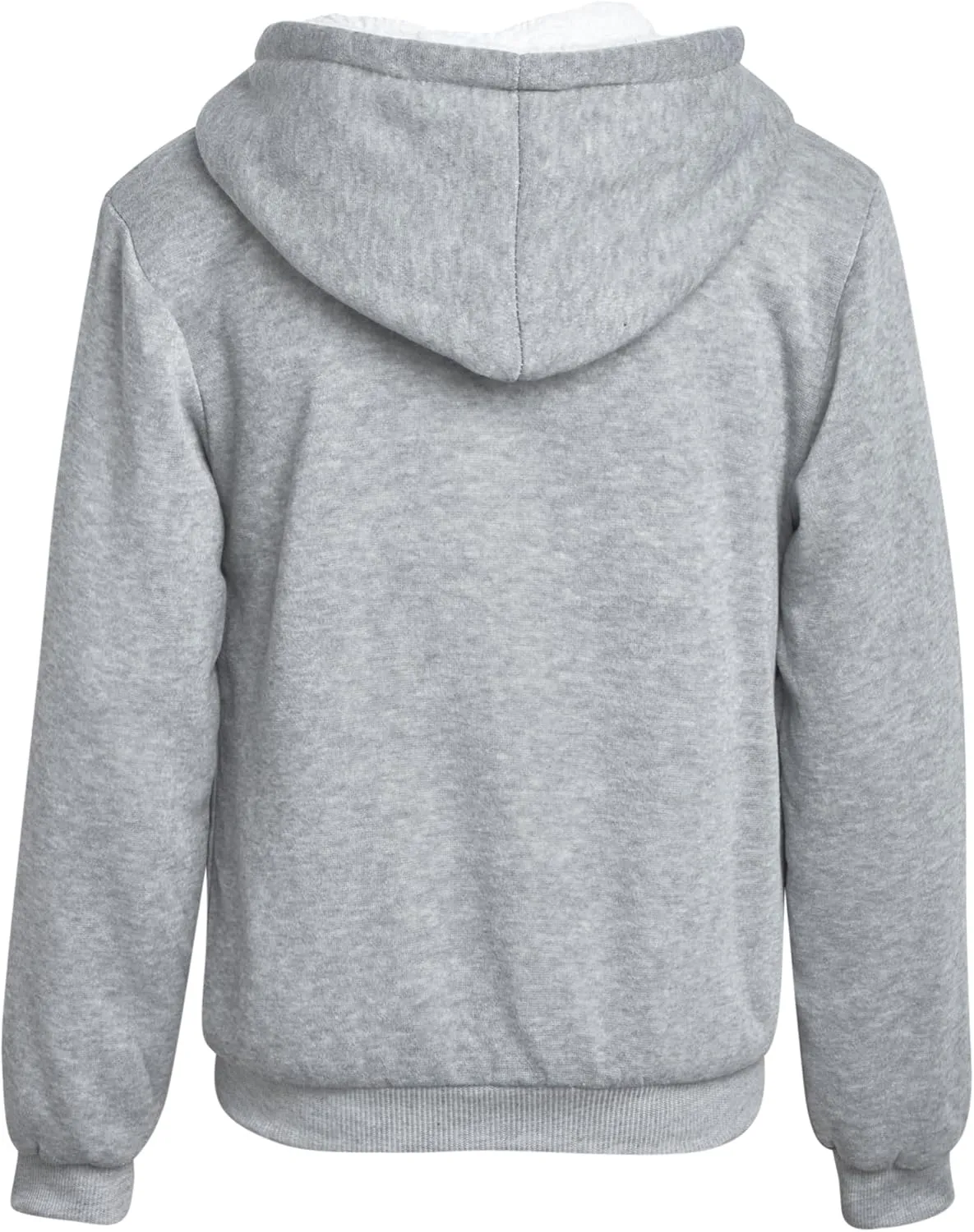 Coney Island Girls Sweatshirt - Cozy Warm Sherpa Lined Soft Fleece Zip Up Hoodie Sweatshirt for Girls (Sizes Run Small: 4-16)