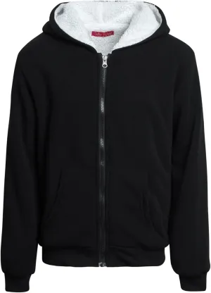 Coney Island Girls Sweatshirt - Cozy Warm Sherpa Lined Soft Fleece Zip Up Hoodie Sweatshirt for Girls (Sizes Run Small: 4-16)