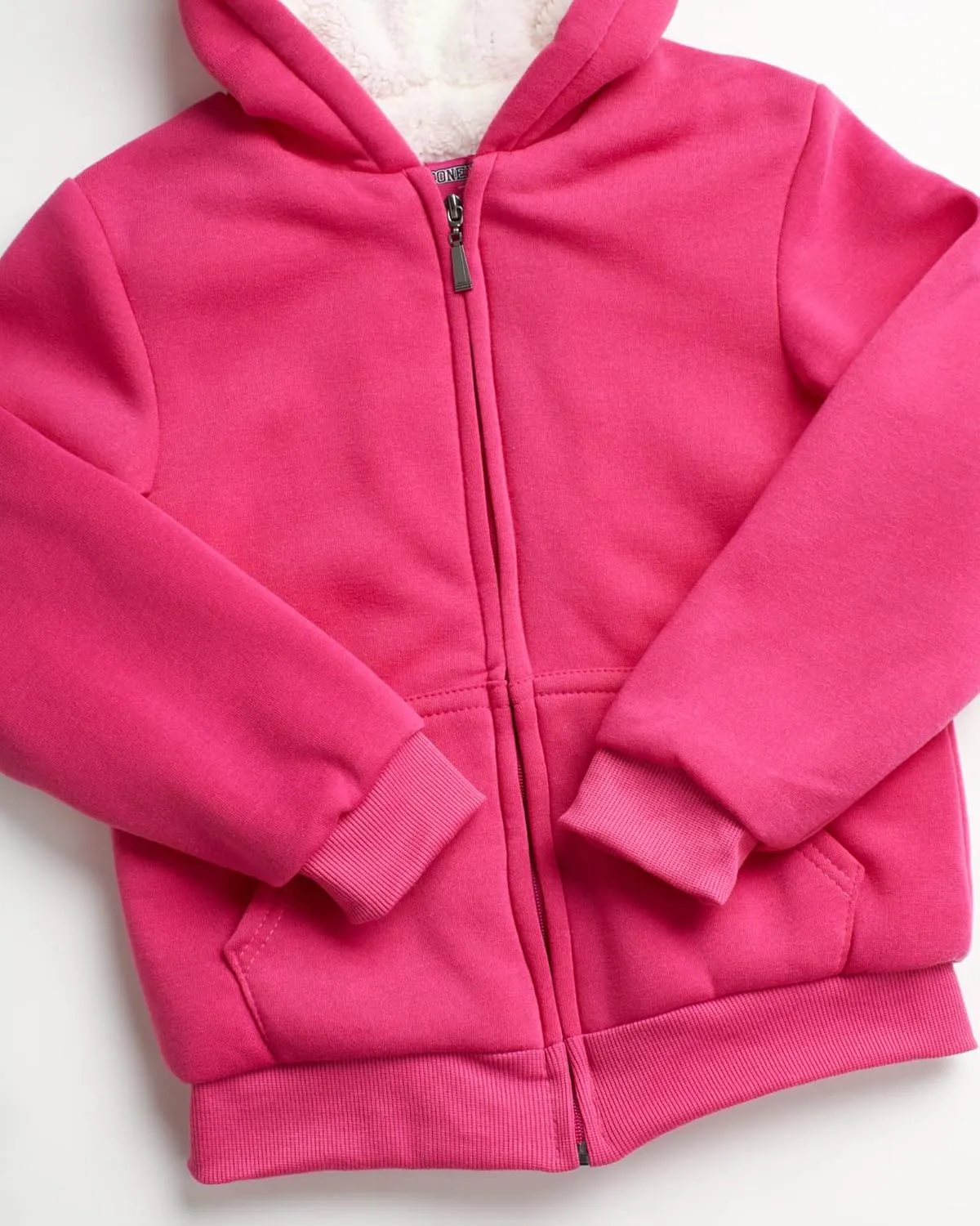 Coney Island Girls Sweatshirt - Cozy Warm Sherpa Lined Soft Fleece Zip Up Hoodie Sweatshirt for Girls (Sizes Run Small: 4-16)