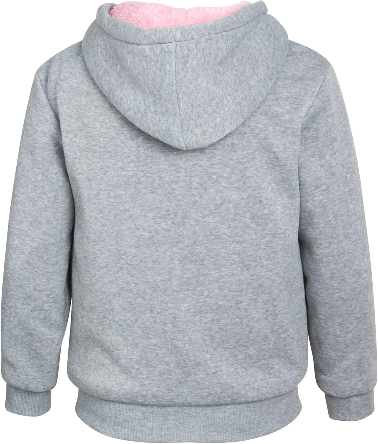 Coney Island Girls Sweatshirt - Cozy Warm Sherpa Lined Soft Fleece Zip Up Hoodie Sweatshirt for Girls (Sizes Run Small: 4-16)