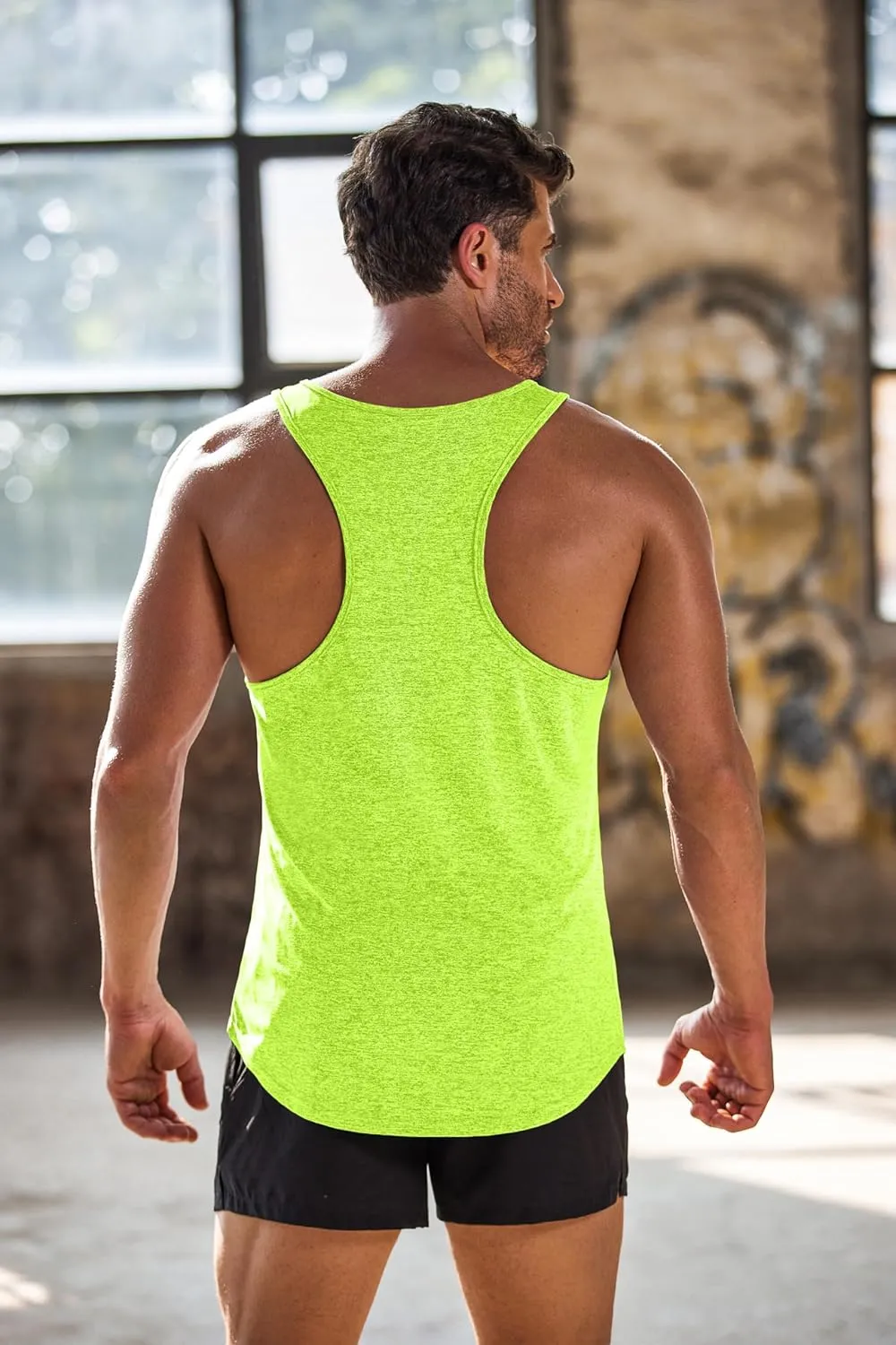 COOFANDY Men's 3 Pack Gym Tank Tops Y-Back Workout Muscle Tee Training Bodybuilding Fitness Sleeveless T Shirts