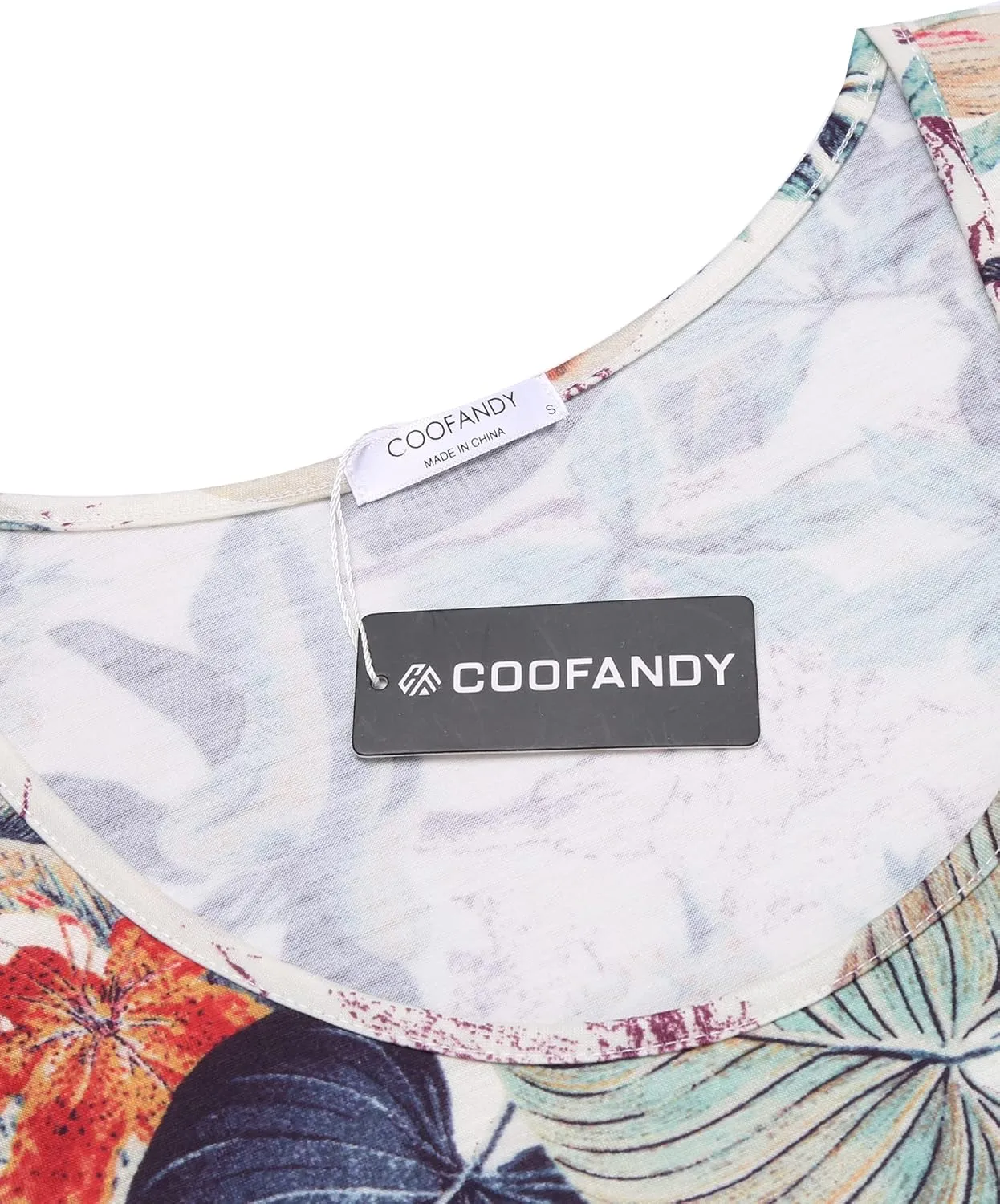 COOFANDY Men's Floral Tank Top Sleeveless Tees All Over Print Casual Sport T-Shirts Hawaii Beach Vacation