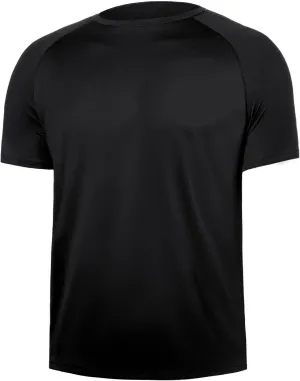 Cooling Bamboo Viscose Workout T Shirts for Men Short Sleeve Quick Dry Fit Gym Tee Moisture Wicking Athletic UPF50 