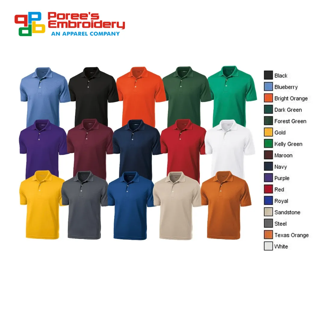Custom Embroidered Polo Shirts | Moisture Wicking | Dry Mesh | Custom Design