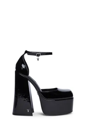 Diamonds Patent Leather Heels