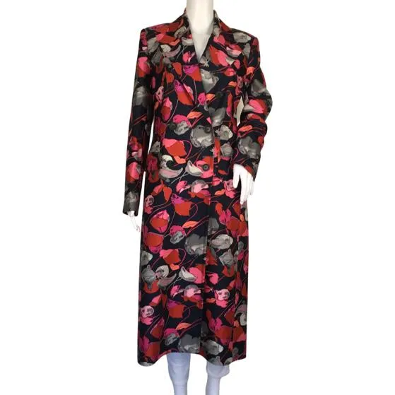 Diane Von Furstenberg Floating Florals Night Elegant Jacket