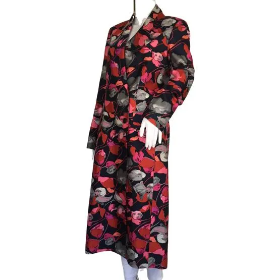 Diane Von Furstenberg Floating Florals Night Elegant Jacket