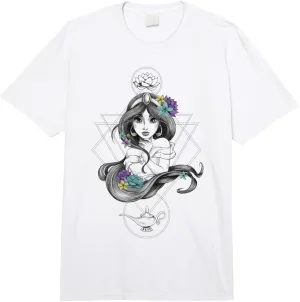 Disney Aladdin Boho Floral Enchanted Princess Jasmine Comfort Colors Adult Heavyweight T-shirt
