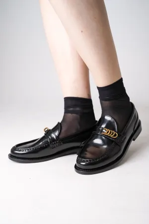 Dorothee Schumacher Loafers with Fanned D-ring Sash