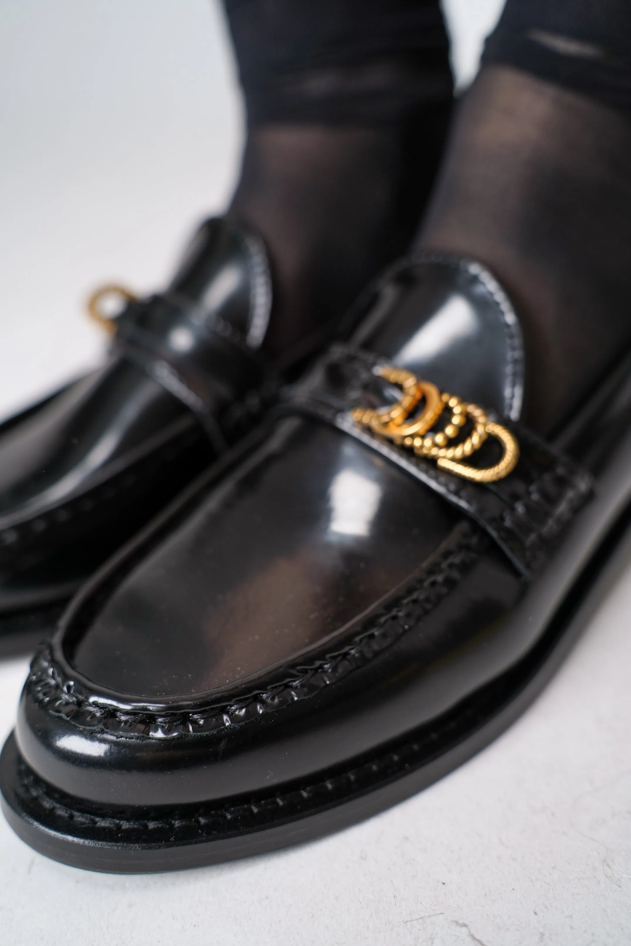 Dorothee Schumacher Loafers with Fanned D-ring Sash
