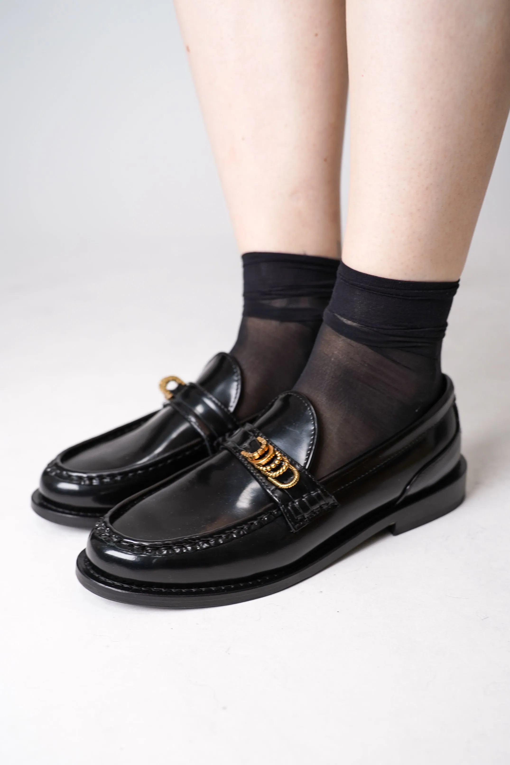 Dorothee Schumacher Loafers with Fanned D-ring Sash