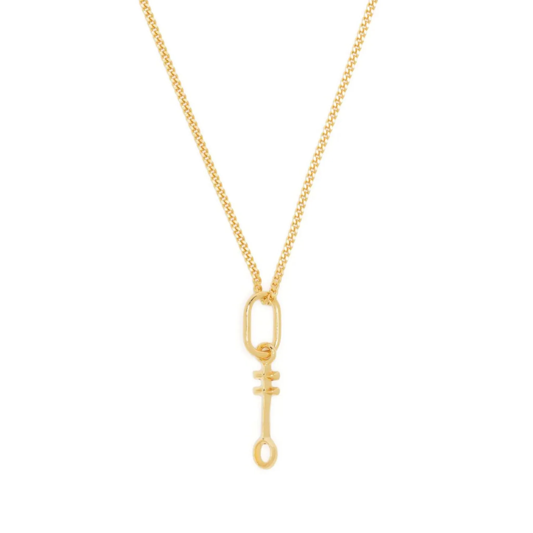 Egyptian Nefer Symbol Necklace - 24kt Gold Vermeil