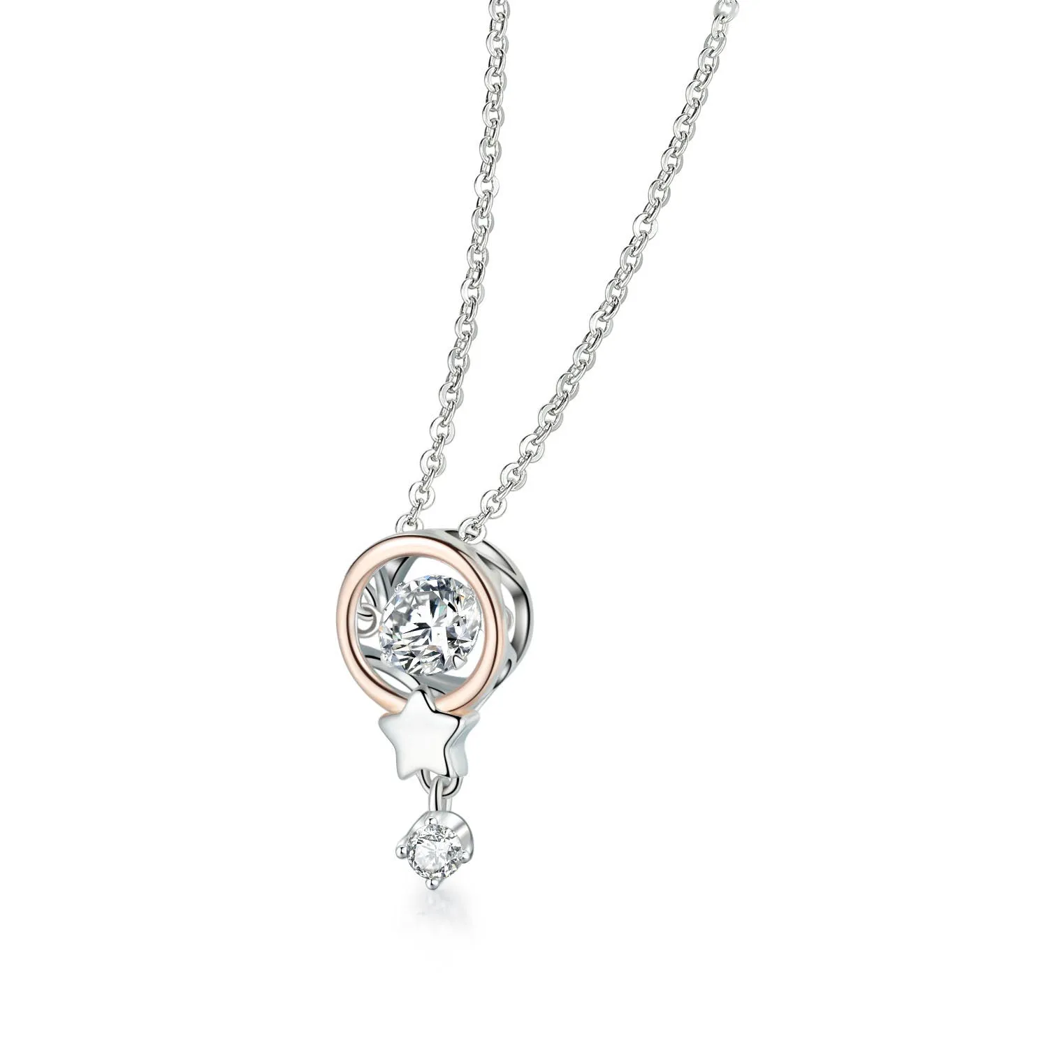 Elegant and smart two-tone Necklace