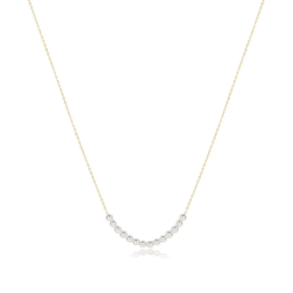 ENewton 16" Bliss 4mm Pearl Gold Necklace