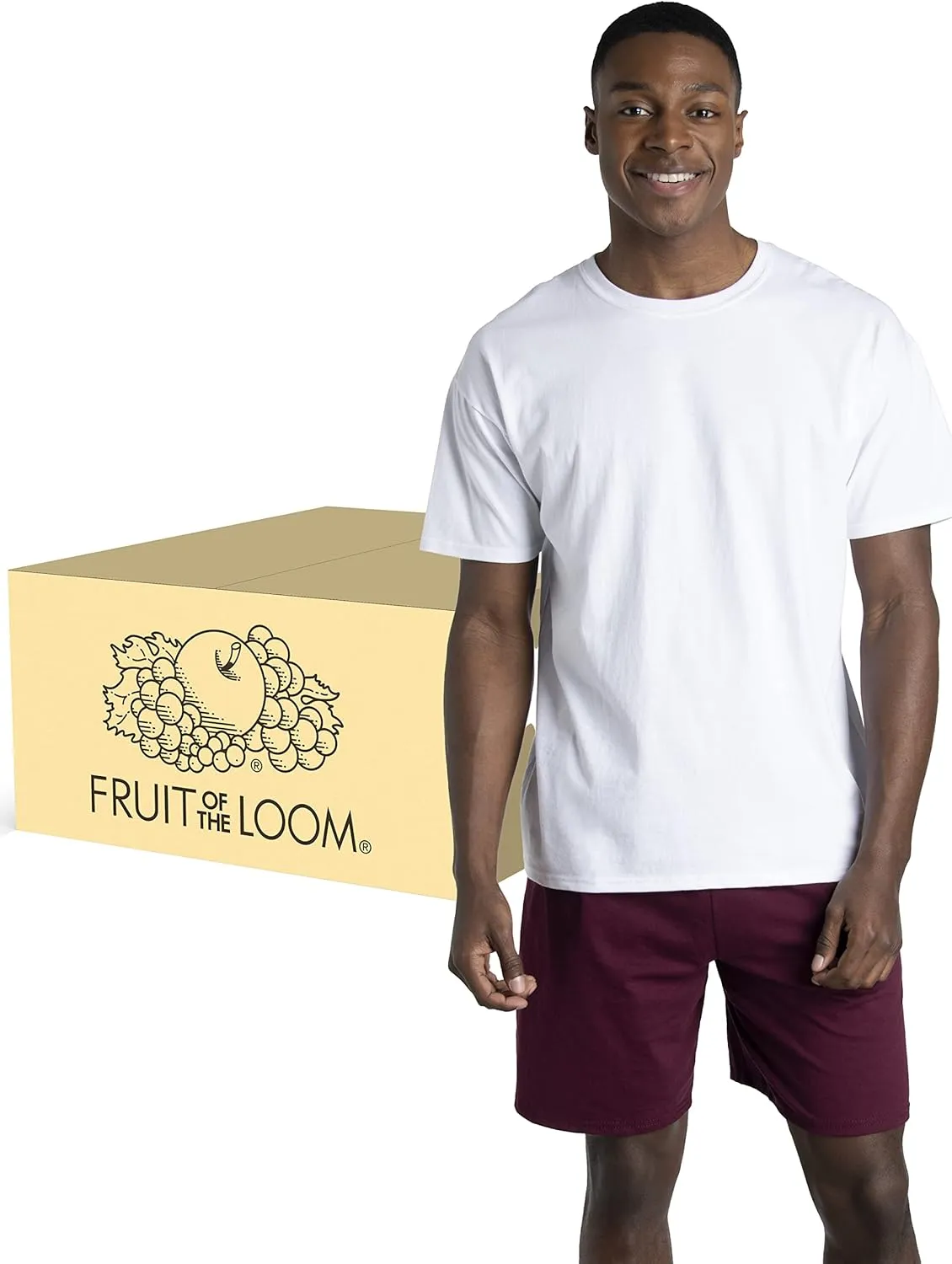 Fruit of the Loom Men's Eversoft Cotton T-Shirts, Breathable & Moisture Wicking with Odor Control, Sizes S-4X