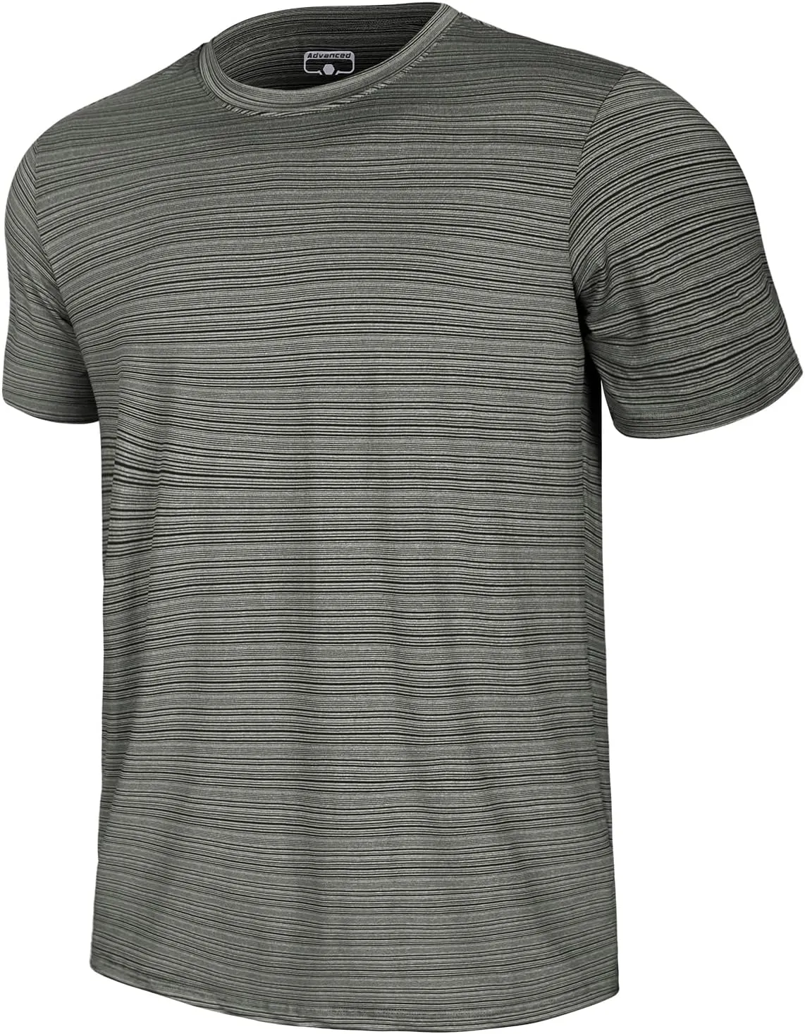 GEMYSE Men's Running Short Sleeve Shirt Sun Protection Quick Dry Moisture Wicking T-Shirts UPF 50  for Workout