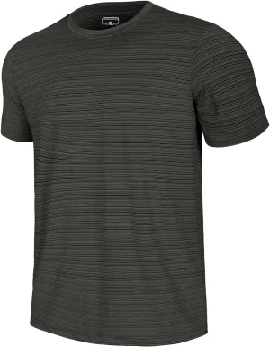 GEMYSE Men's Running Short Sleeve Shirt Sun Protection Quick Dry Moisture Wicking T-Shirts UPF 50  for Workout