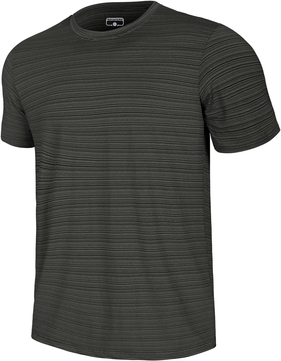 GEMYSE Men's Running Short Sleeve Shirt Sun Protection Quick Dry Moisture Wicking T-Shirts UPF 50  for Workout