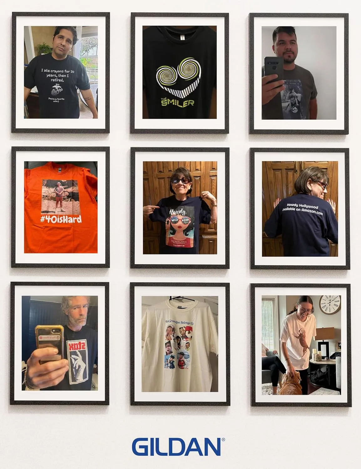 Gildan Custom T-Shirts - Personalized Unisex Crewneck Tee Shirt - Customize Your Image, Text & Photo - Men Women Adult
