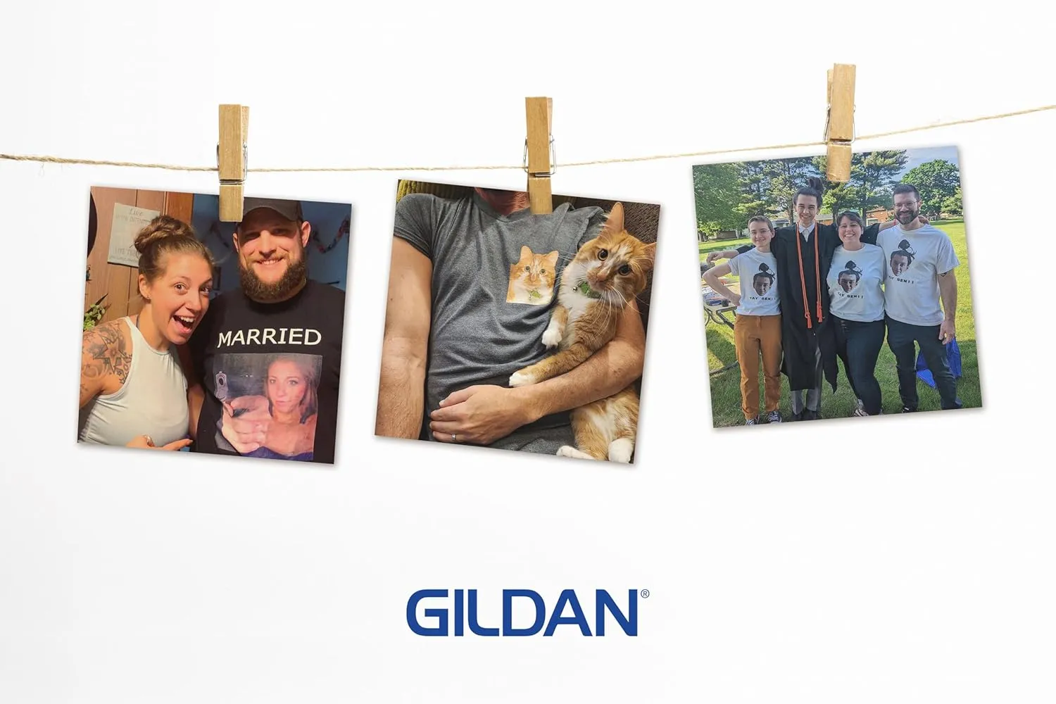 Gildan Custom T-Shirts - Personalized Unisex Crewneck Tee Shirt - Customize Your Image, Text & Photo - Men Women Adult