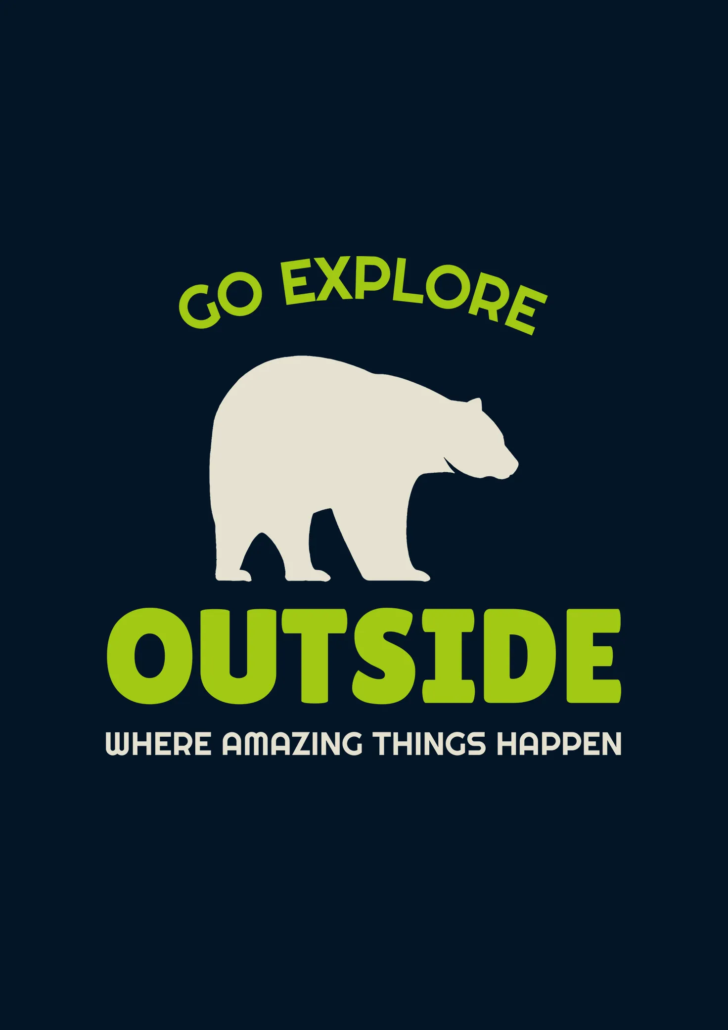 GO EXPLORE OUTSIDE- HALF-SLEEVE T-SHIRT