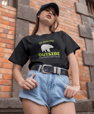 GO EXPLORE OUTSIDE- HALF-SLEEVE T-SHIRT