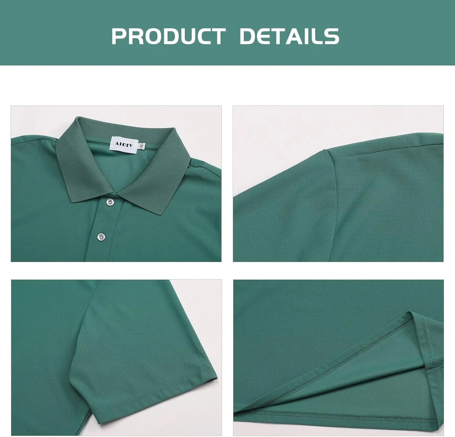 Golf Polo Shirts for Men 3 Pack Short Sleeve Quick Dry Performance Moisture Wicking Workout Polo T-Shirt