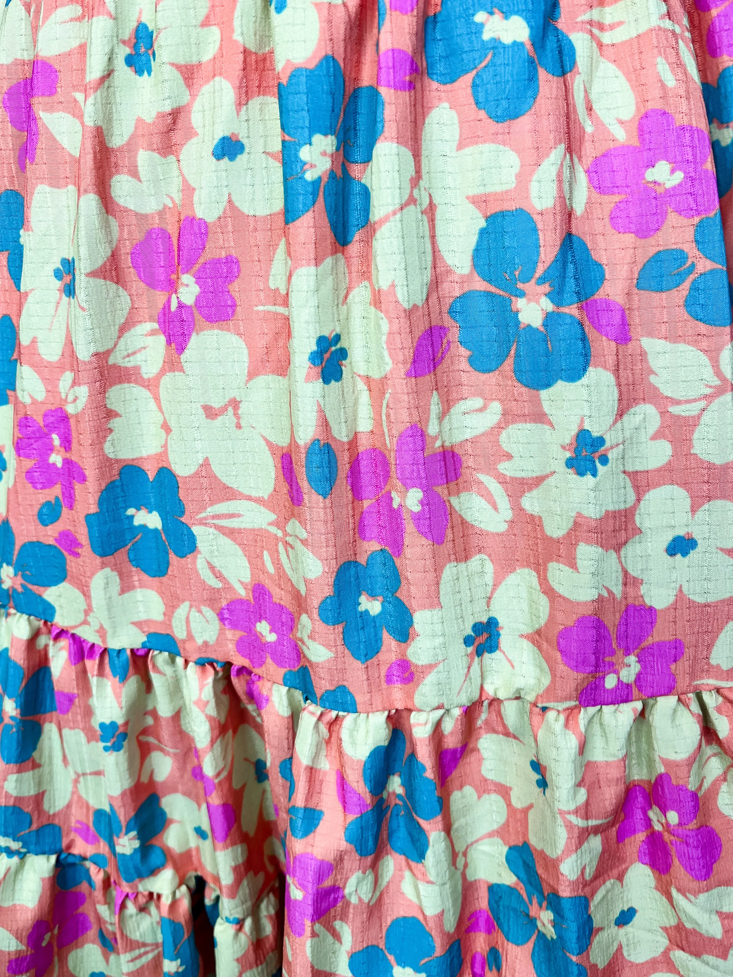 Groovy Vibes Yellow Floral Print Dress