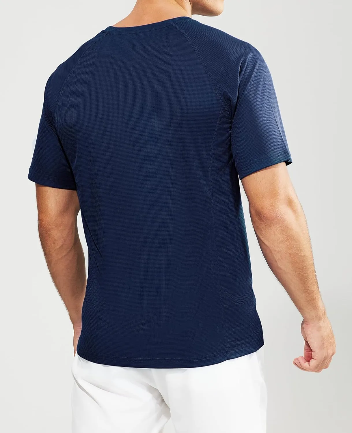 Haimont Men's Athletic Short Sleeve T Shirts Moisture Wicking Breathable Running Workout Gym Active Tee, Crew Neck