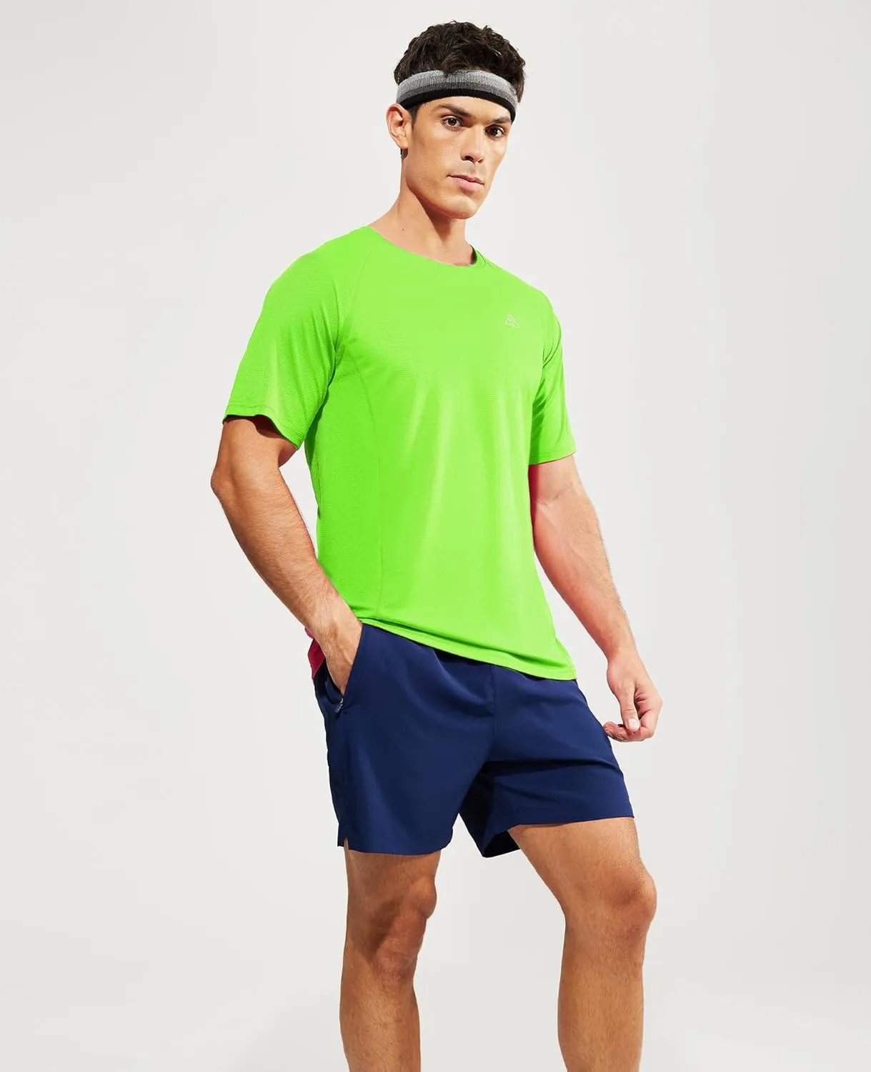 Haimont Men's Athletic Short Sleeve T Shirts Moisture Wicking Breathable Running Workout Gym Active Tee, Crew Neck