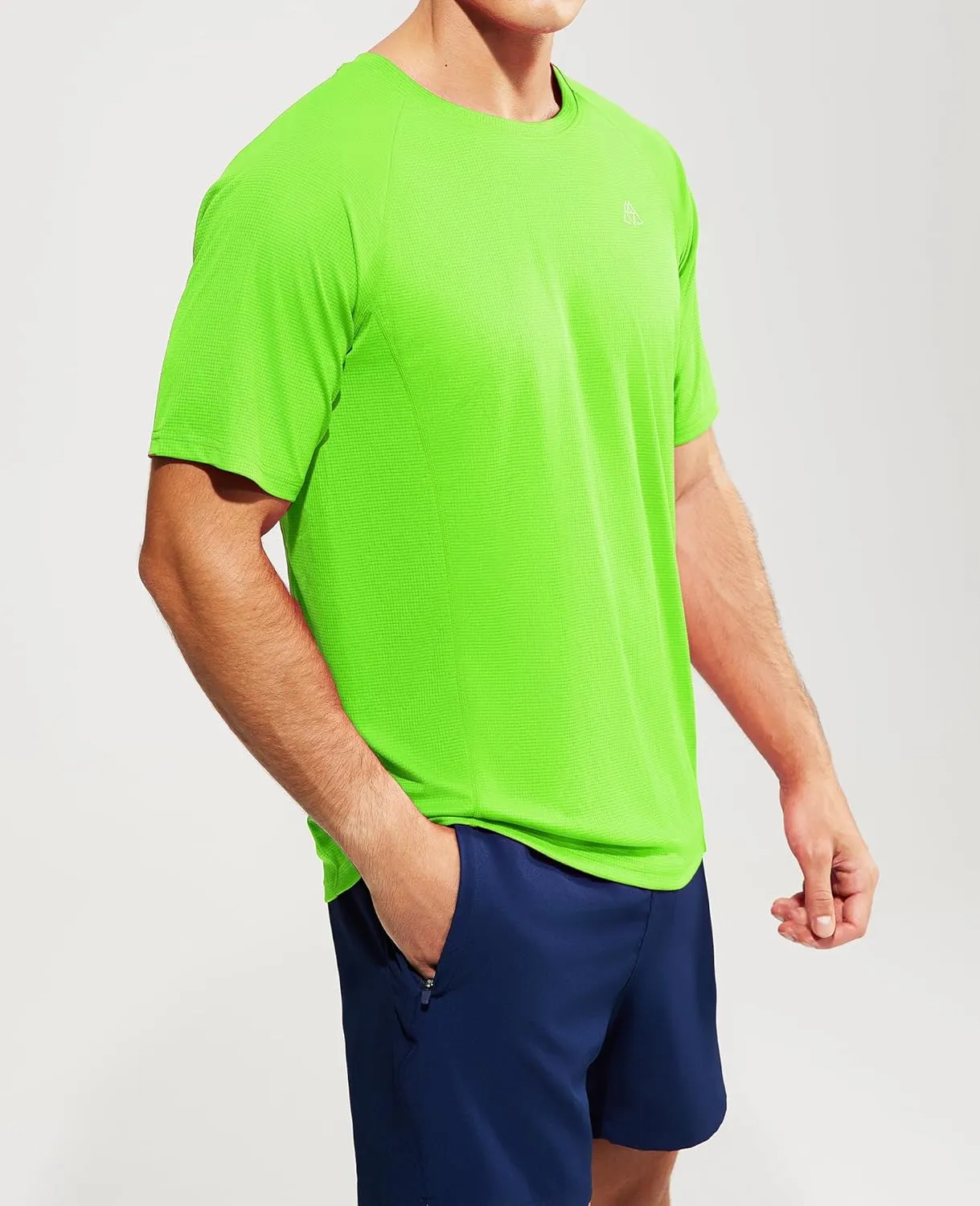 Haimont Men's Athletic Short Sleeve T Shirts Moisture Wicking Breathable Running Workout Gym Active Tee, Crew Neck