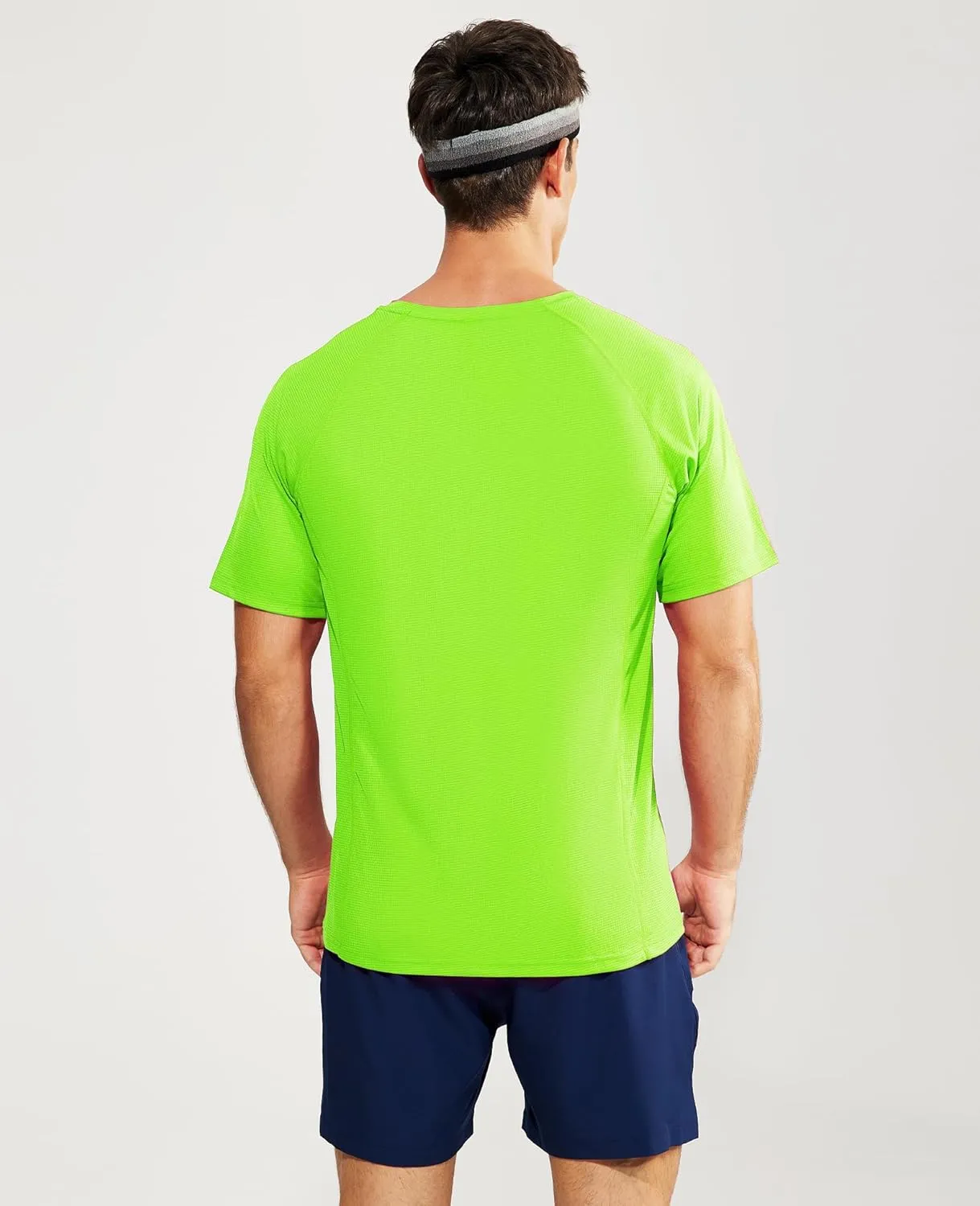 Haimont Men's Athletic Short Sleeve T Shirts Moisture Wicking Breathable Running Workout Gym Active Tee, Crew Neck