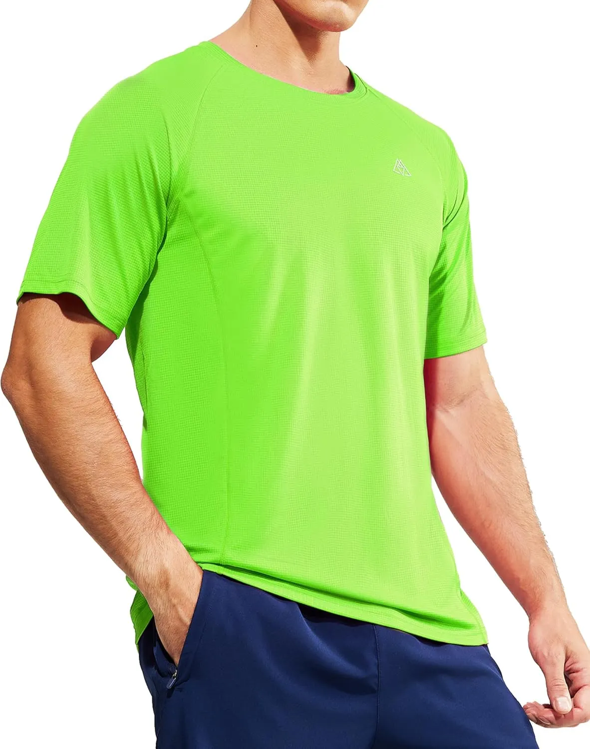 Haimont Men's Athletic Short Sleeve T Shirts Moisture Wicking Breathable Running Workout Gym Active Tee, Crew Neck