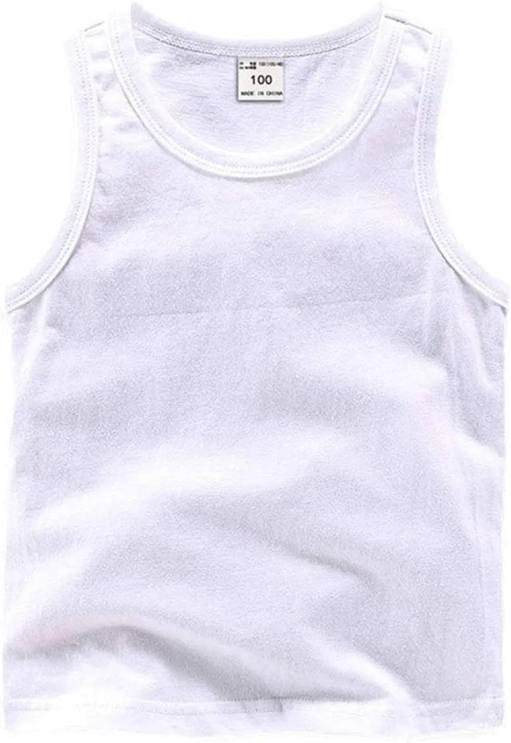 HAXICO Unisex Toddler Baby Boys Girls Solid Tank Tops T-Shirts Undershirts Cotton Summer Sleeveless Vest
