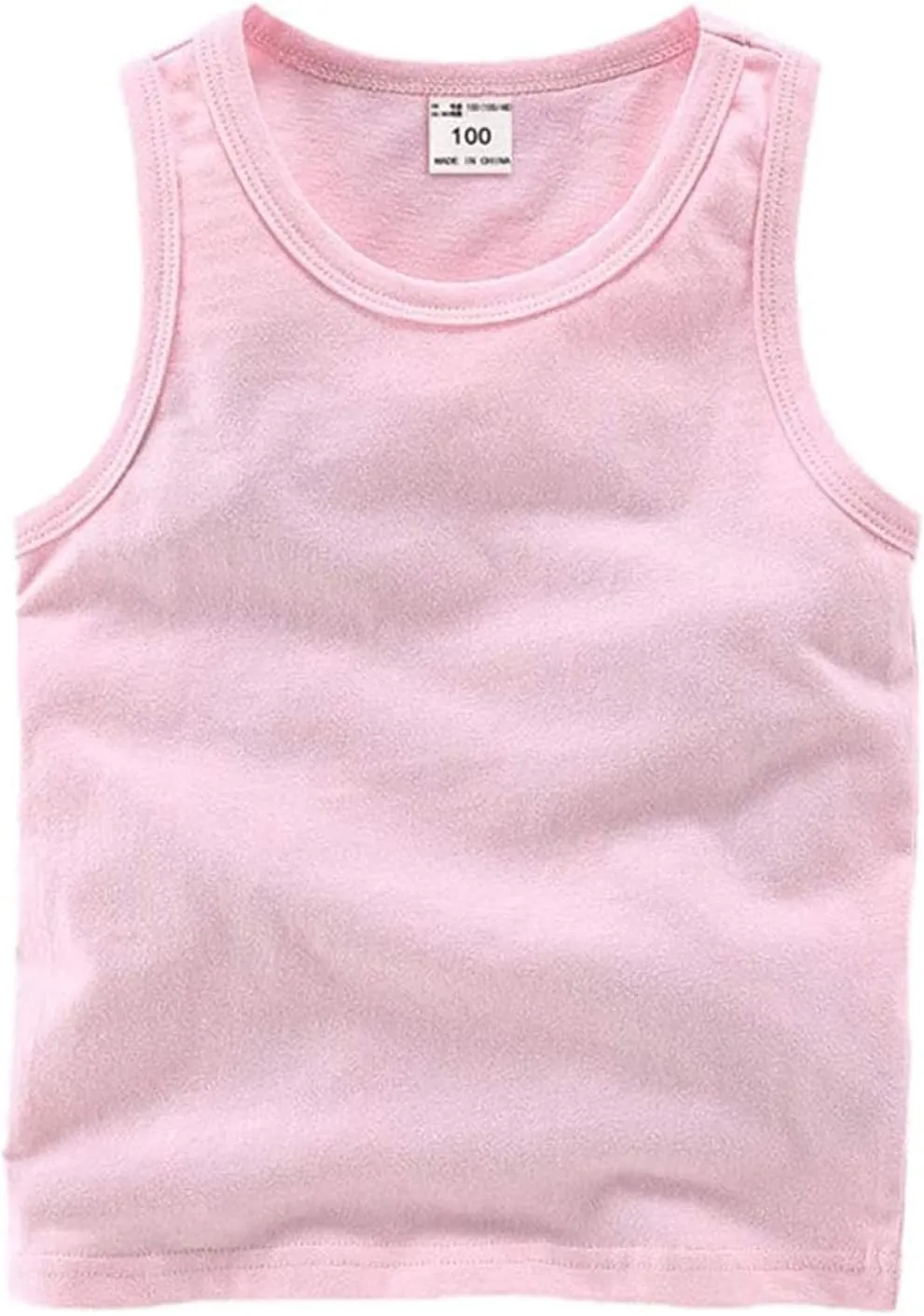 HAXICO Unisex Toddler Baby Boys Girls Solid Tank Tops T-Shirts Undershirts Cotton Summer Sleeveless Vest