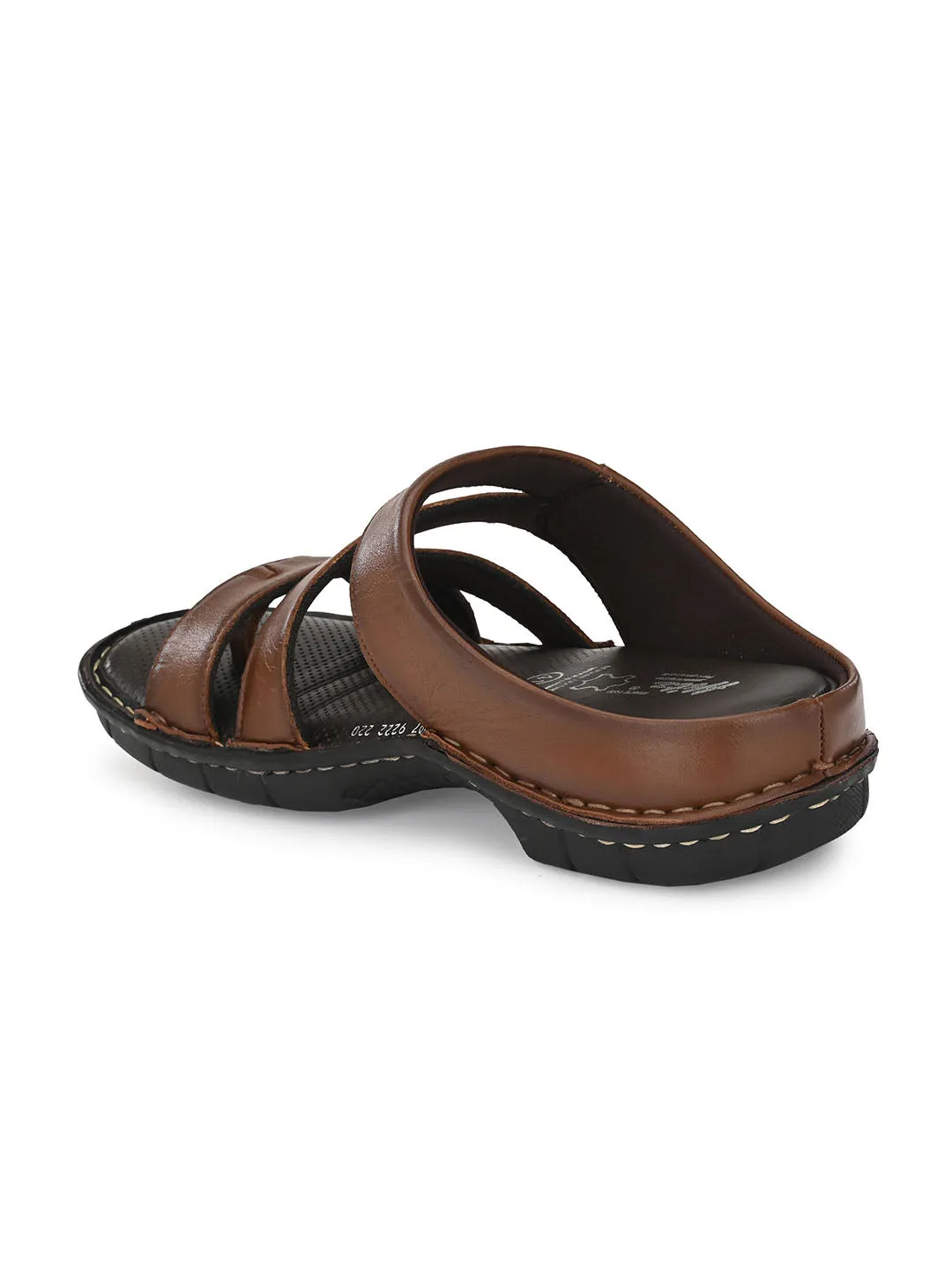 HITZ9222 Men's Tan Leather Daily Wear Open Slipper