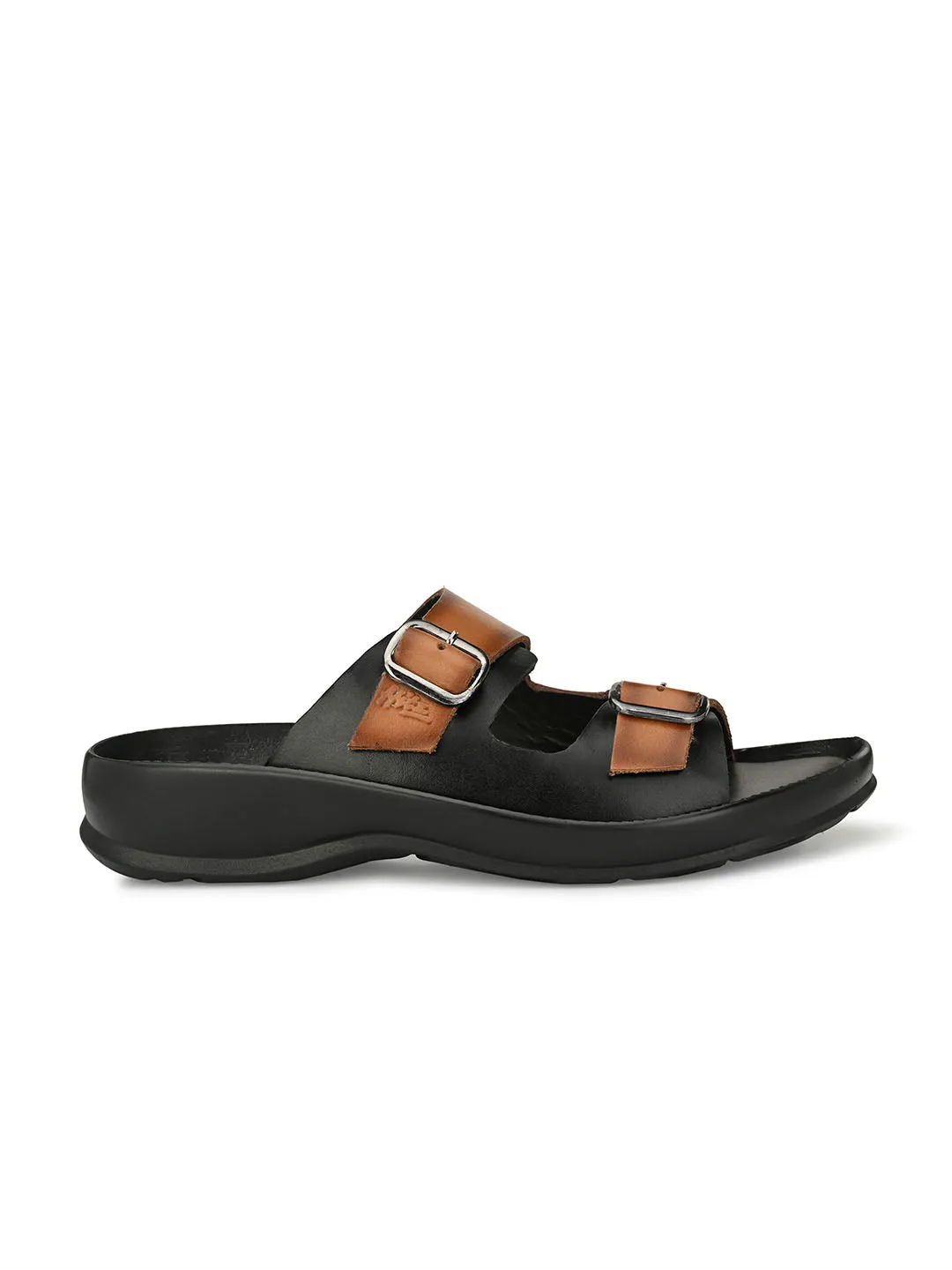 HITZ9502 Men's Tan Leather Daily Wear Open Slipper