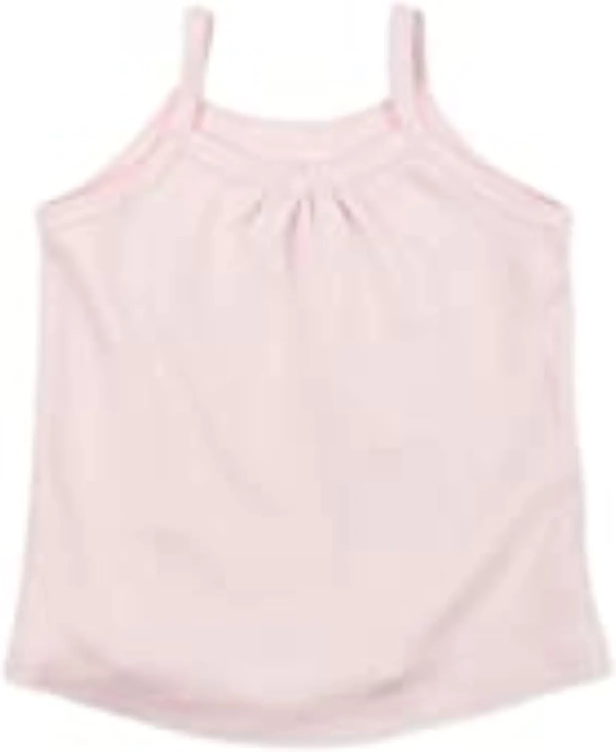HonestBaby 5-Pack Cami Tops Sleeveless T-Shirts 100% Organic Cotton for Infant and Toddler Baby Girls