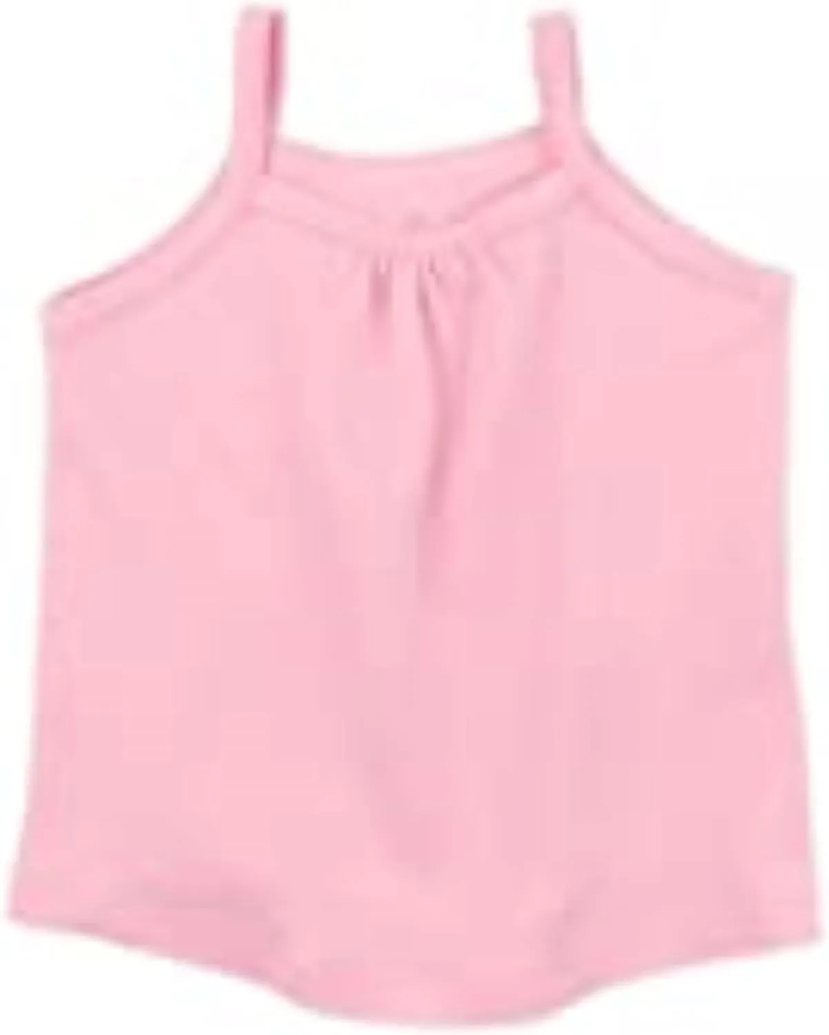 HonestBaby 5-Pack Cami Tops Sleeveless T-Shirts 100% Organic Cotton for Infant and Toddler Baby Girls