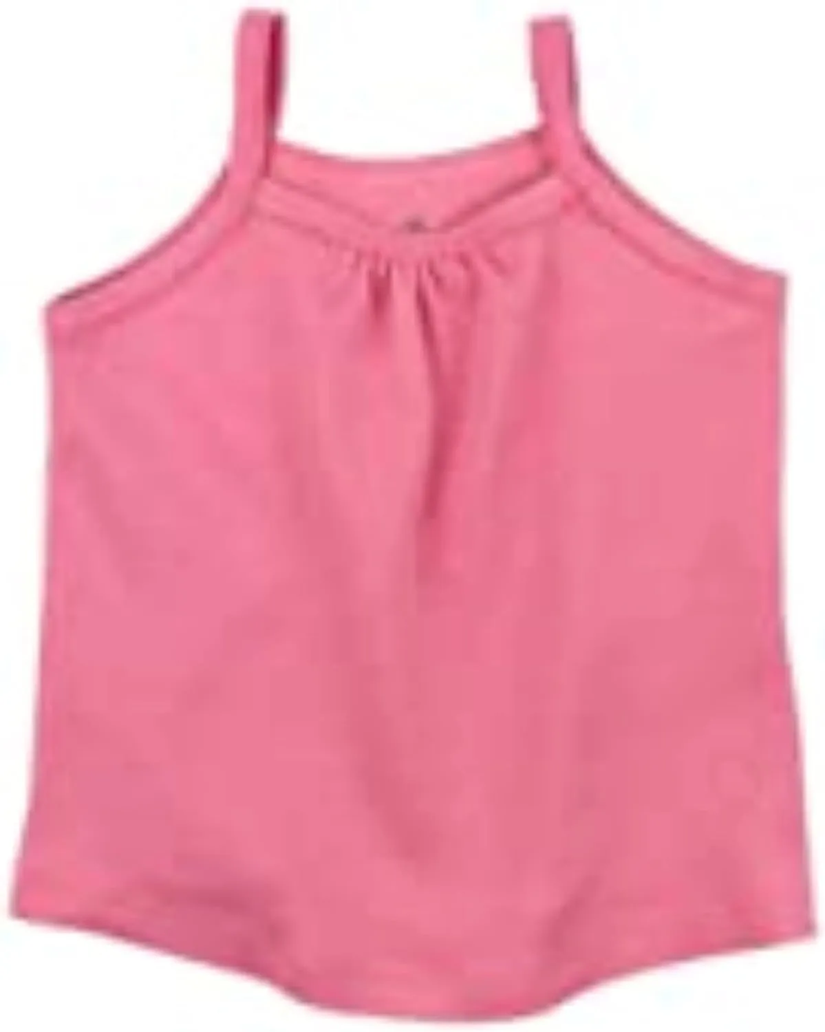 HonestBaby 5-Pack Cami Tops Sleeveless T-Shirts 100% Organic Cotton for Infant and Toddler Baby Girls
