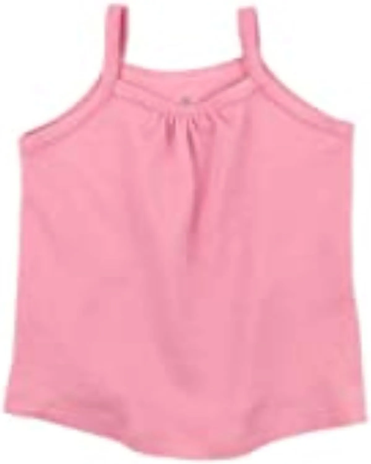 HonestBaby 5-Pack Cami Tops Sleeveless T-Shirts 100% Organic Cotton for Infant and Toddler Baby Girls