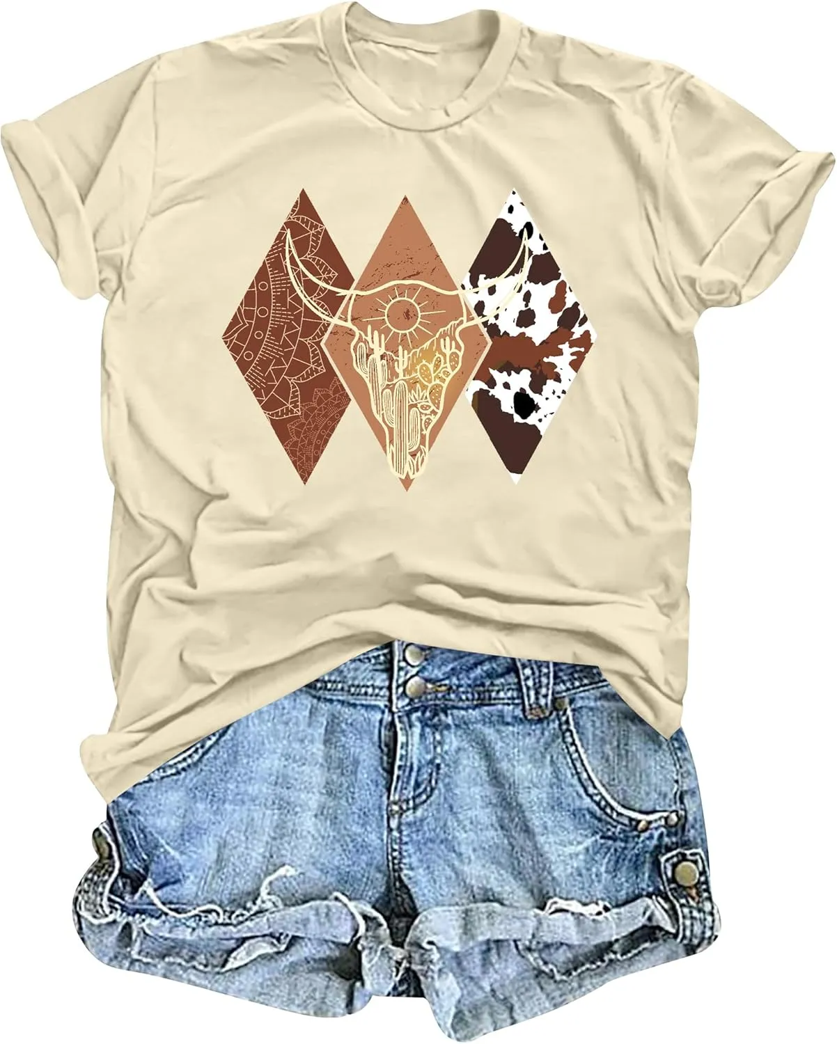 Howdy Cowgirl Shirt Women Western Vintage Country Southern Graphic Tops Tees Casual Short Sleeve T Shirts
