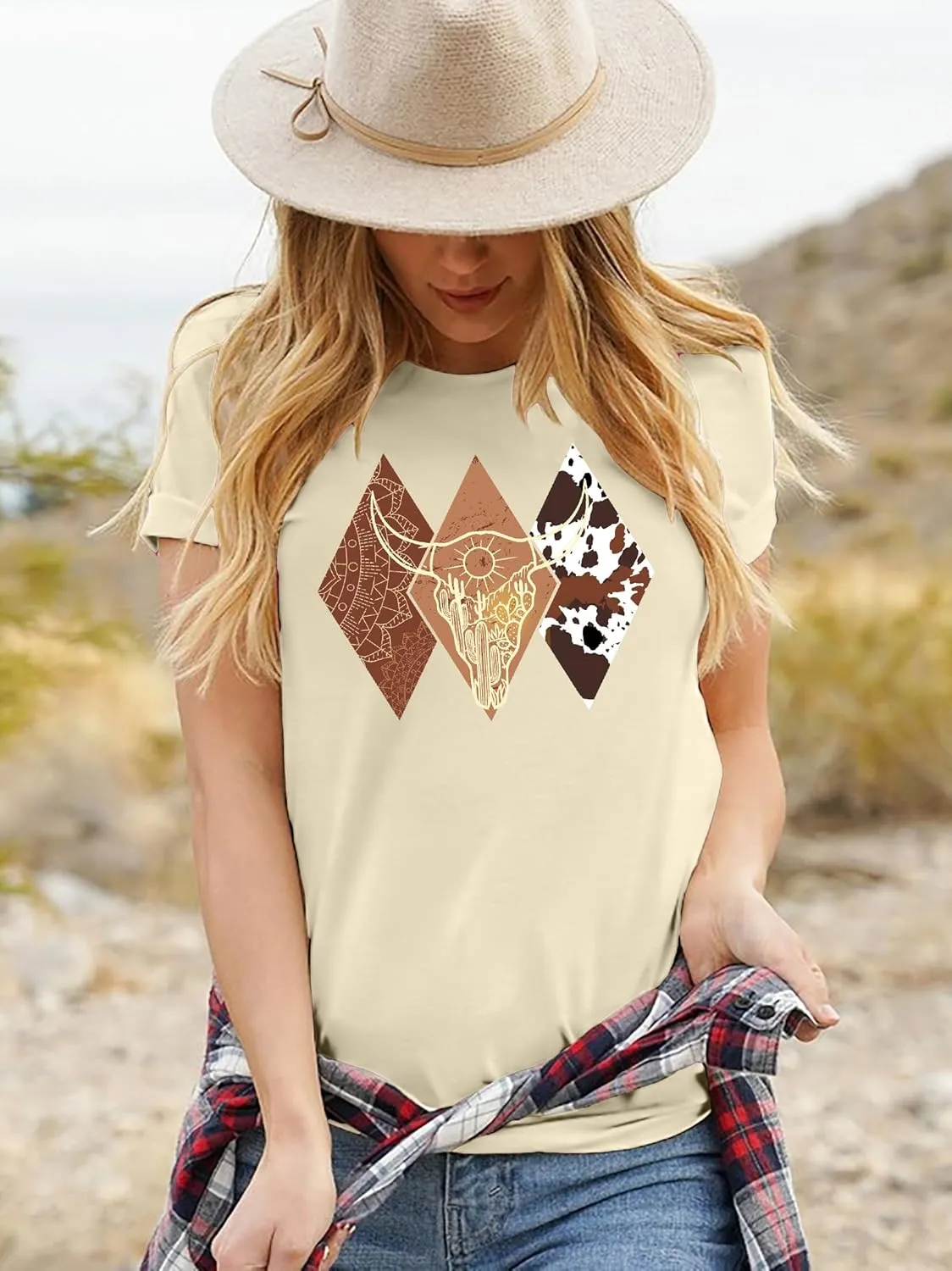 Howdy Cowgirl Shirt Women Western Vintage Country Southern Graphic Tops Tees Casual Short Sleeve T Shirts