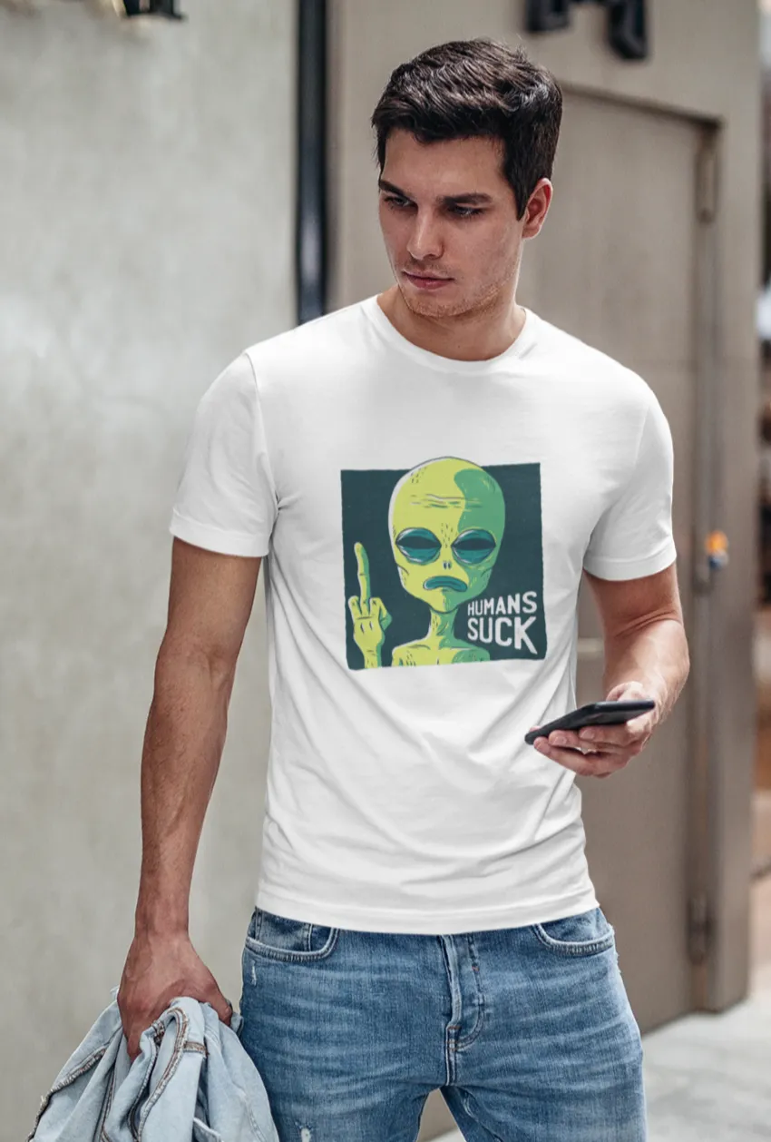 HUMAN SUCKS : ALIEN & SPACE- HALF-SLEEVE T-SHIRTS
