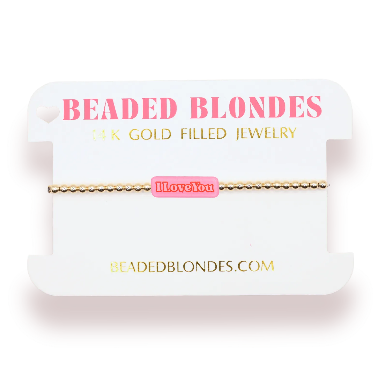 I Love You BB Bead Bracelet