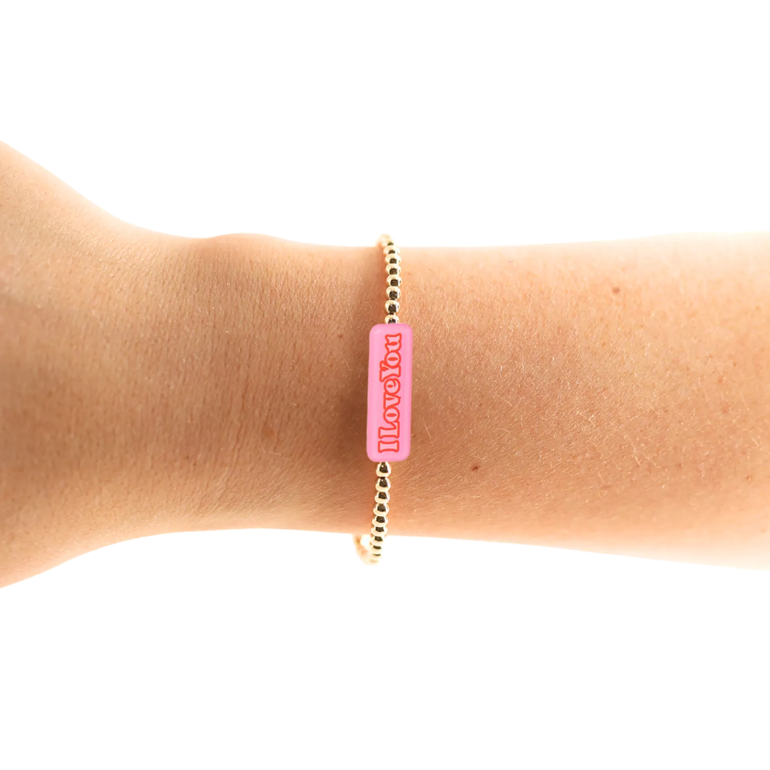 I Love You BB Bead Bracelet